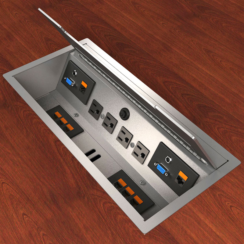 Power Strip Cover Floor Wire Manager - Wire Managers - Mockett