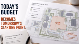 Capital improvement plan and campus master plan illustrating how owner budget decisions defer infrastructure and affect future capital projects and capital planning.